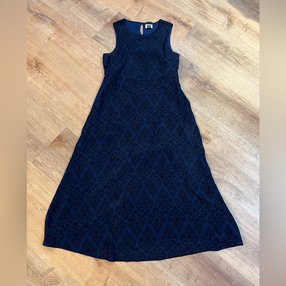 Old Navy - Navy Blue Paisley Dress
